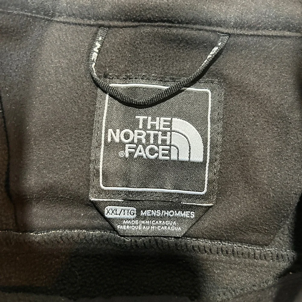 The North Face Mens XXL Apex Bionic Softshell Jacket Black Red Full Zip Fleece